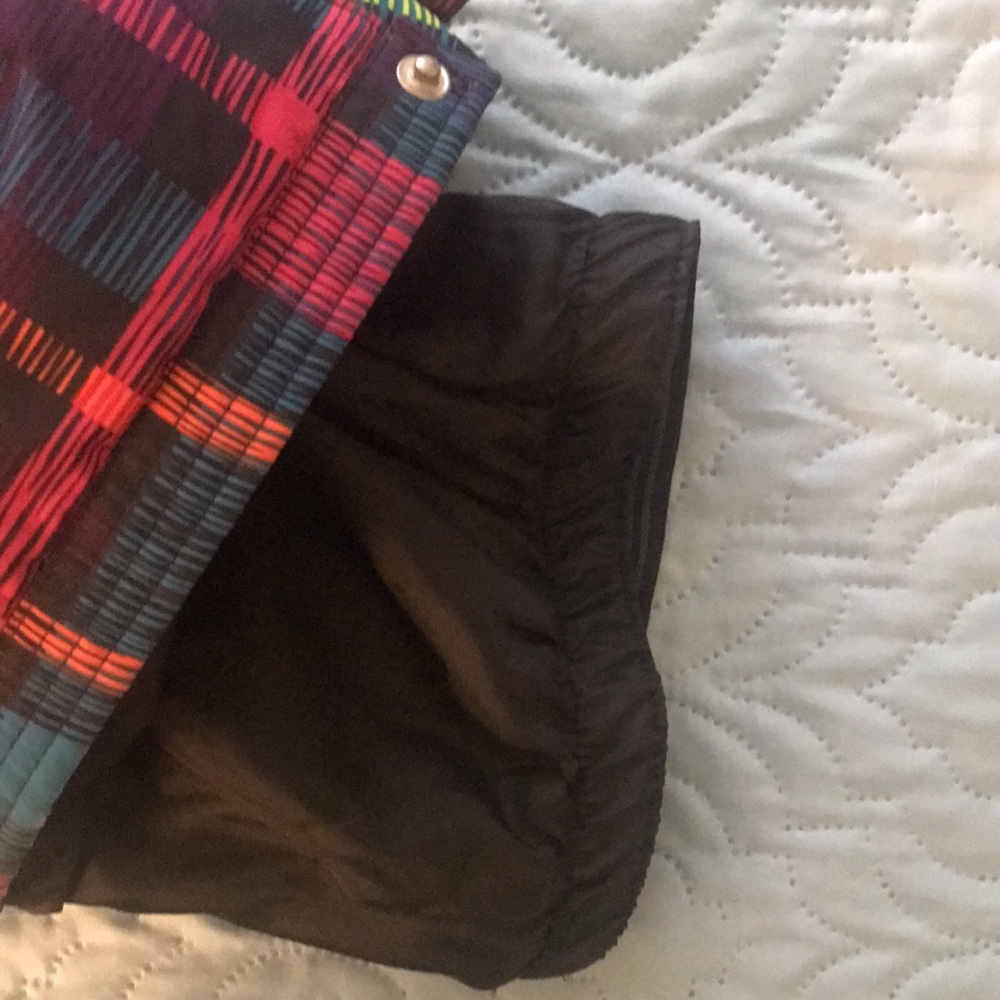 Falls Creek Plaid Snow Ski Pants Black Pink Orange XL 14 to 16 - Picture 12 of 16